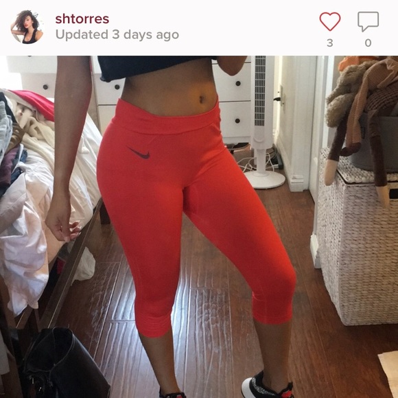 nike coral leggings